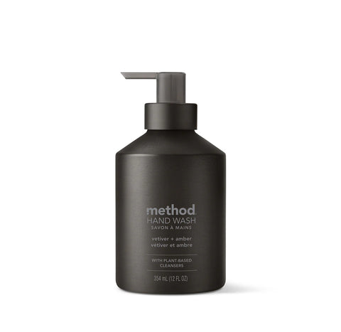 gel hand wash - vetiver + amber, 12 fl oz