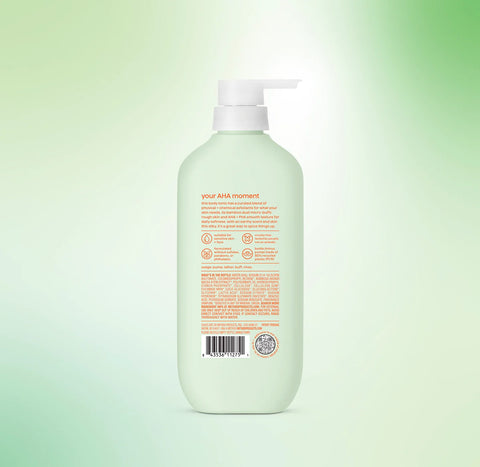 body wash tonic - micro buffing, bamboo dust , AHA + PHA, 17 fl oz