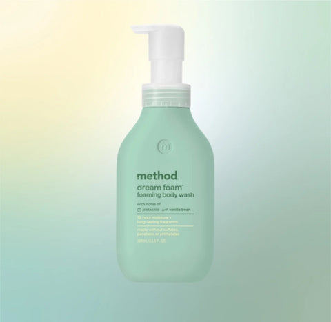 dream foam | foaming body wash - pistachio + vanilla, 13.5 fl oz