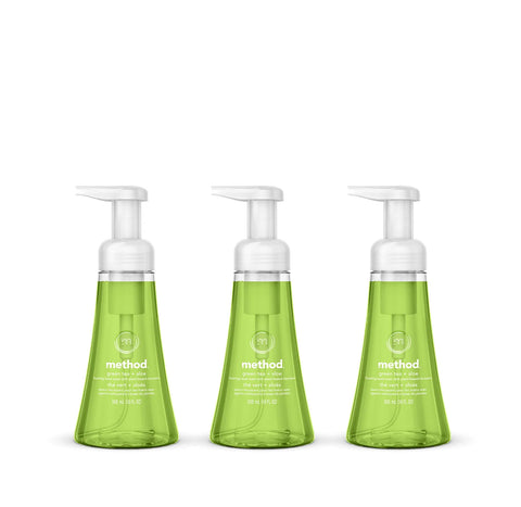 green tea + aloe foaming hand wash 3-count bundle