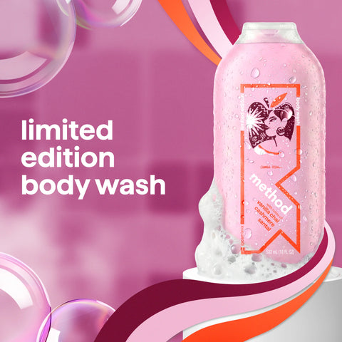 body wash - with notes of vanilla chai, cashmere, and santal, 18 oz.