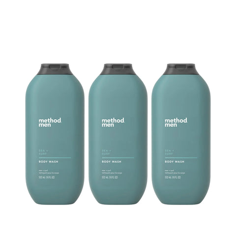 sea + surf body wash 3-count bundle, 54 fl oz