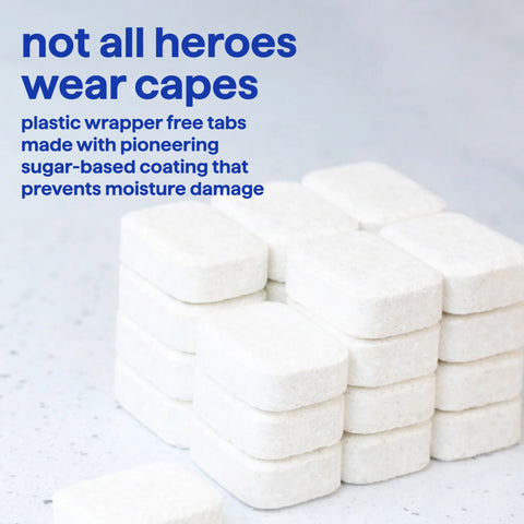 super shine dishwasher tablets - free + clear, 24 ct