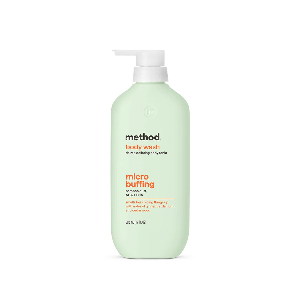 body wash tonic - micro buffing, bamboo dust , AHA + PHA, 17 fl oz