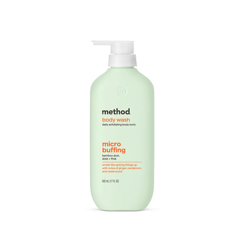 body wash tonic - micro buffing, bamboo dust , AHA + PHA, 17 fl oz