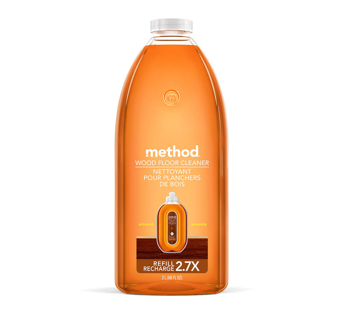 squirt + mop hardwood floor cleaner refill - almond, 68 fl oz