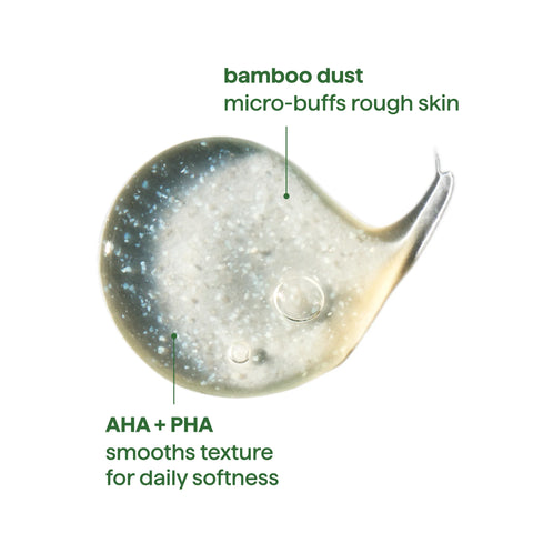 body wash tonic - micro buffing, bamboo dust , AHA + PHA, 17 fl oz
