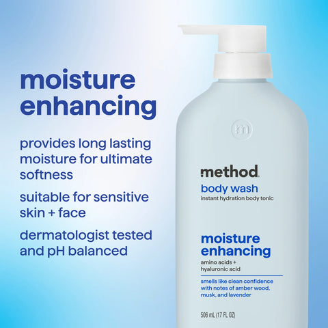 body wash tonic - moisture enhancing, amino acids + hyaluronic acid, 17 fl oz