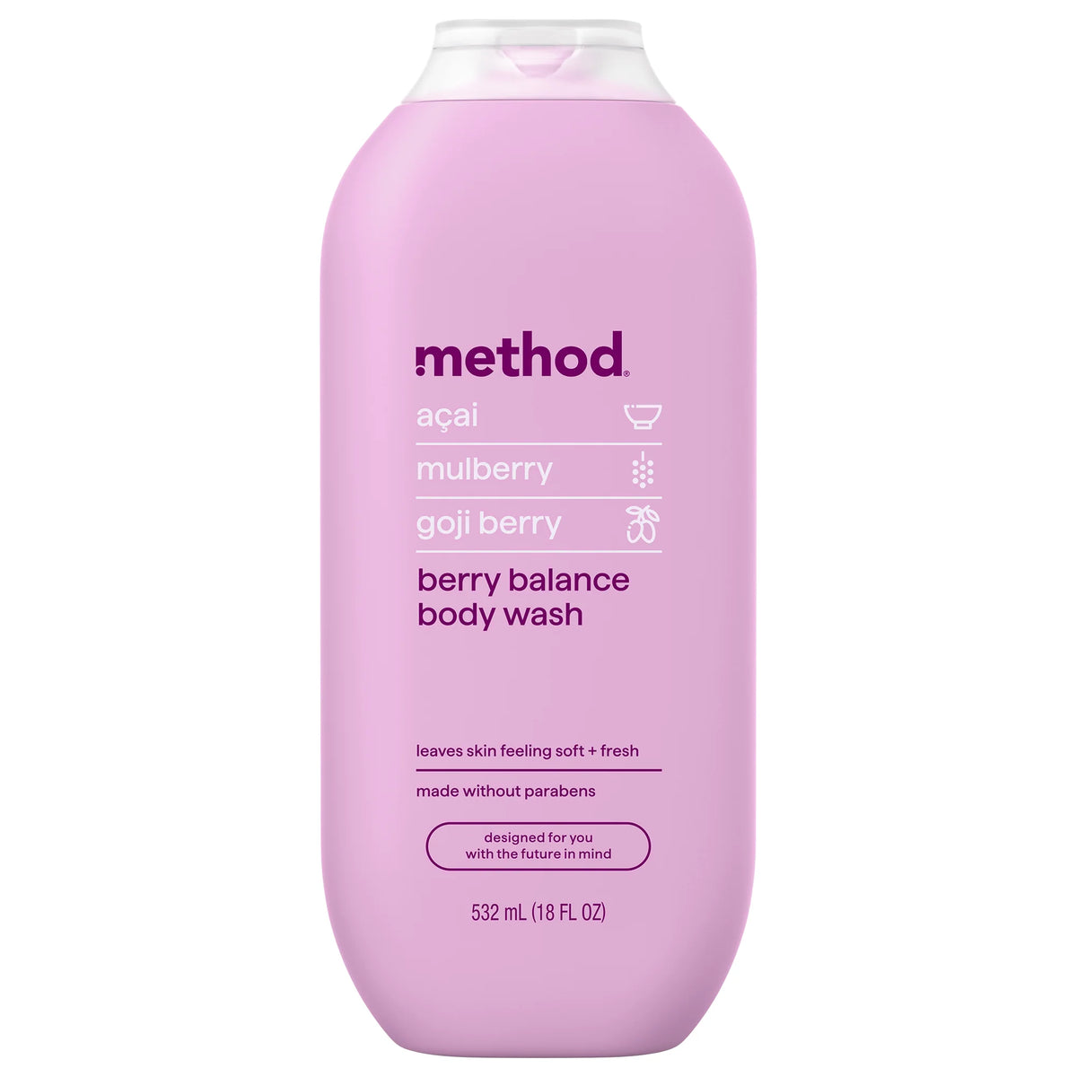 body wash - berry balance, 18 fl oz