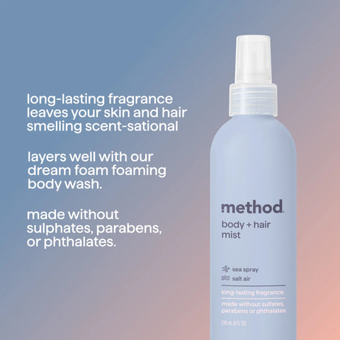 body + hair mist - sea spray + salt air, 8 fl oz