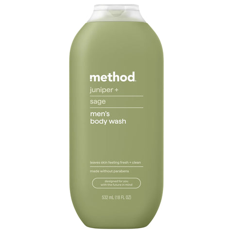 men body wash - juniper + sage, 18 fl oz
