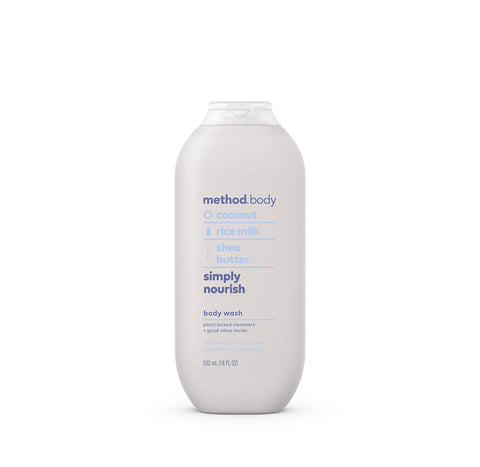 simply nourish body wash 3-count bundle, 54 fl oz