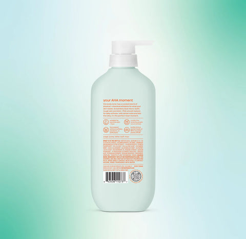 body wash tonic - micro buffing, bamboo dust, AHA + PHA, 17 fl oz
