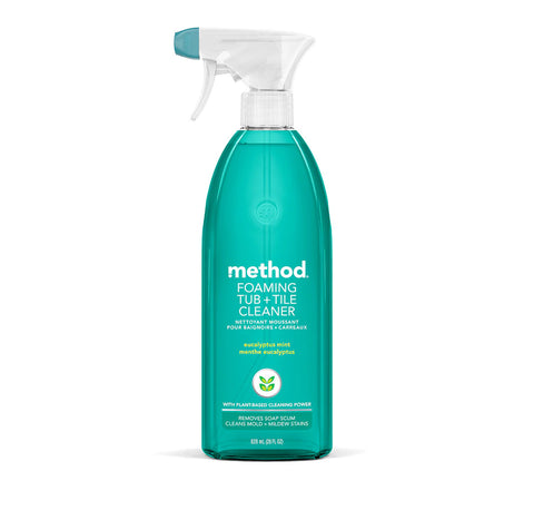 foaming tub + tile cleaner - eucalyptus mint, 28 fl oz