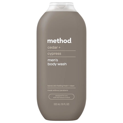 men body wash - cedar + cypress, 18 fl oz