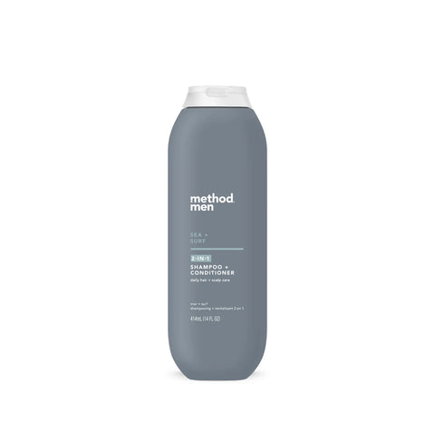 men 2-in-1 shampoo + conditioner - sea + surf, 14 fl oz