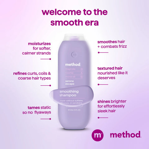 smoothing shampoo - serene escape, 14 fl oz