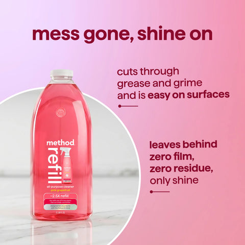 all-purpose cleaner refill - pink grapefruit, 68 fl oz