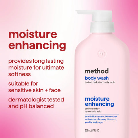 body wash tonic - moisture enhancing, amino acids + hyaluronic acid, 17 fl oz