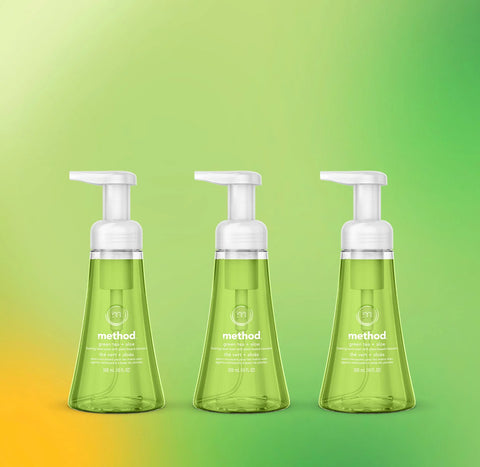 green tea + aloe foaming hand wash 3-count bundle
