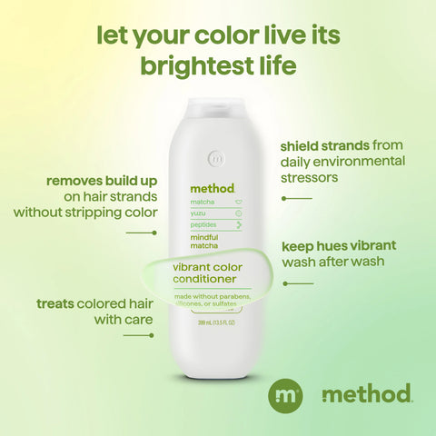 vibrant color conditioner - mindful matcha, 13.5 fl oz
