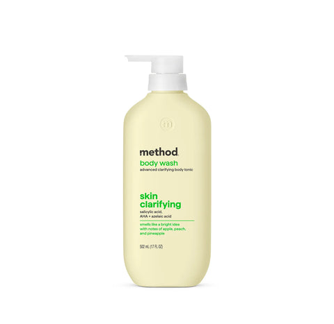 body wash tonic - skin clarifying, salicylic acid, AHA + azelaic acid, 17 fl oz