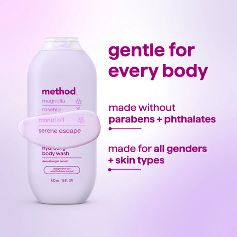 hydrating body wash - serene escape, 18 fl oz