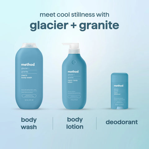 deodorant - glacier + granite, 2.65 oz