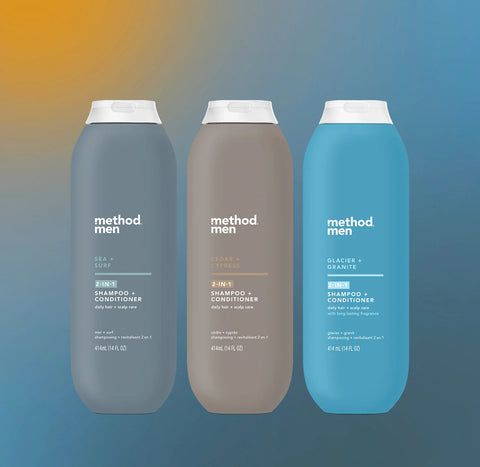 men 2-in-1 shampoo + conditioner variety trio, 42 oz
