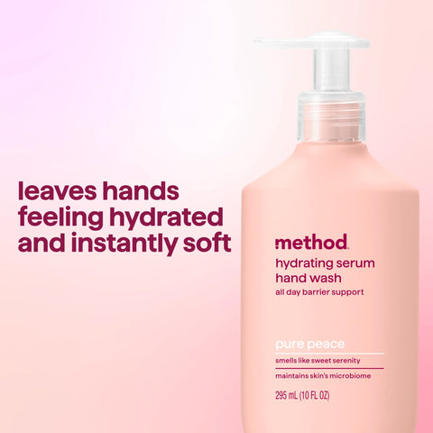 hydrating serum hand wash - pure peace, 10 oz