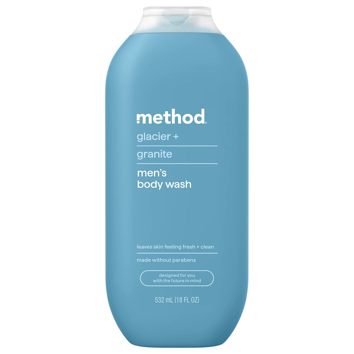 body wash - glacier + granite, 18 fl oz