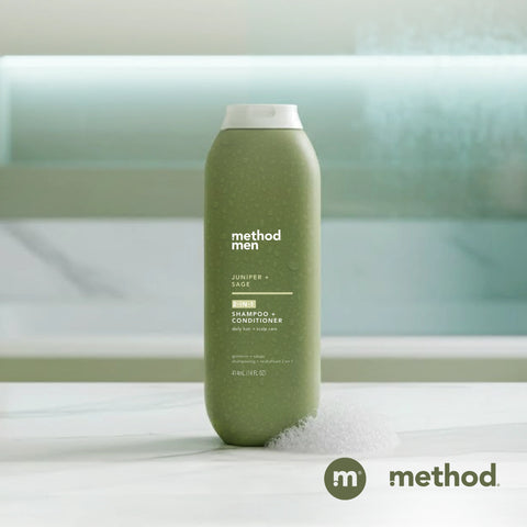 men 2-in-1 shampoo + conditioner - juniper + sage, 14 fl oz