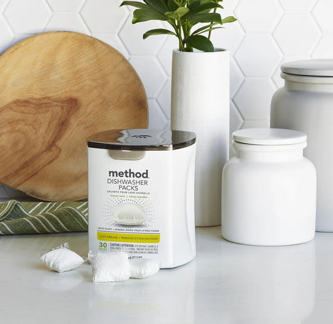 dishwasher packs - lemon mint, 30 ct