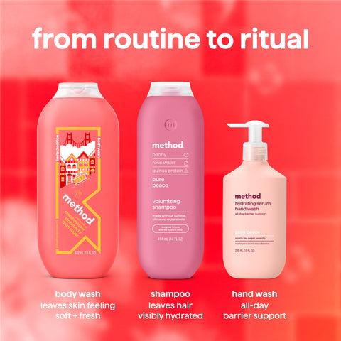body wash - with notes of marshmallow, strawberry, and spun sugar, 18 oz.