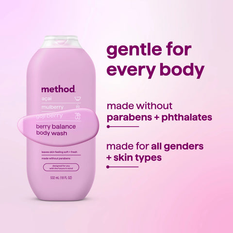 body wash - berry balance, 18 fl oz