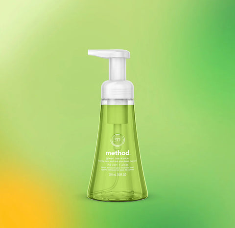 foaming hand wash - green tea + aloe, 10 fl oz