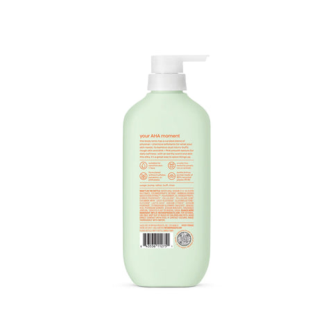 body wash tonic - micro buffing, bamboo dust , AHA + PHA, 17 fl oz