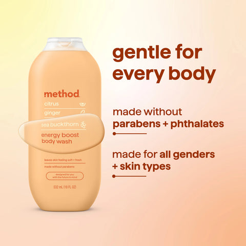 body wash - energy boost, 18 fl oz