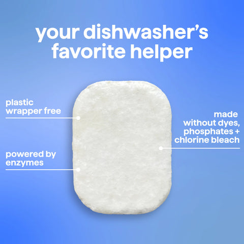 super shine dishwasher tablets - free + clear, 24 ct