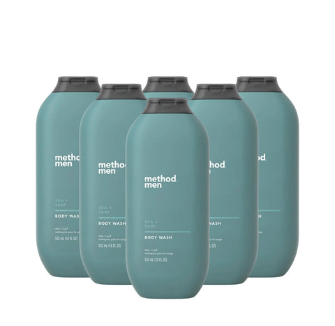 sea + surf body wash 6-count bundle, 108 fl oz