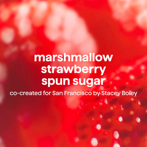 body wash - with notes of marshmallow, strawberry, and spun sugar, 18 oz.