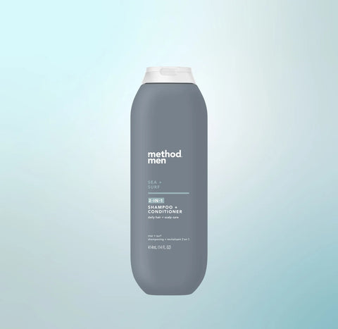 men 2-in-1 shampoo + conditioner - sea + surf, 14 fl oz