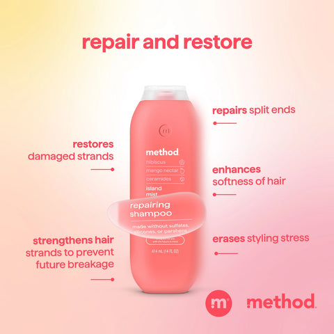 repairing shampoo - island mist, 14 fl oz