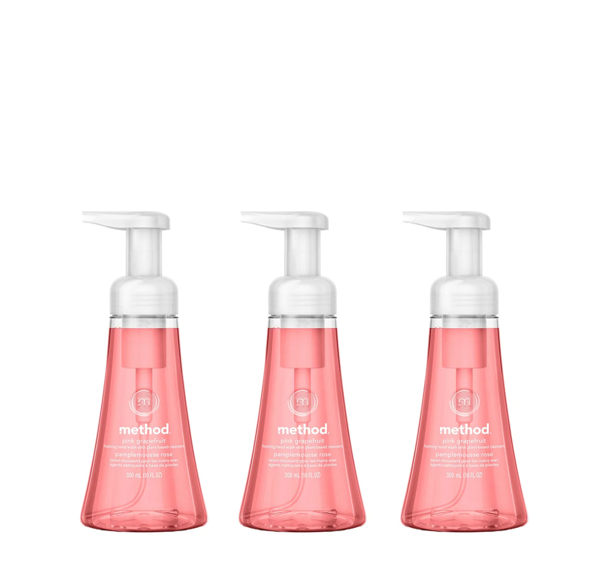 pink grapefruit foaming hand wash 3-count bundle