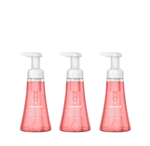 pink grapefruit foaming hand wash 3-count bundle