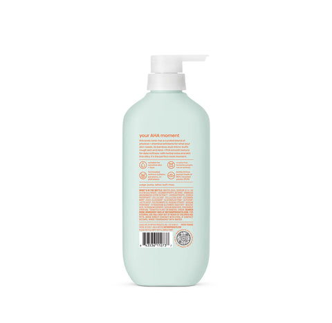 body wash tonic - micro buffing, bamboo dust, AHA + PHA, 17 fl oz