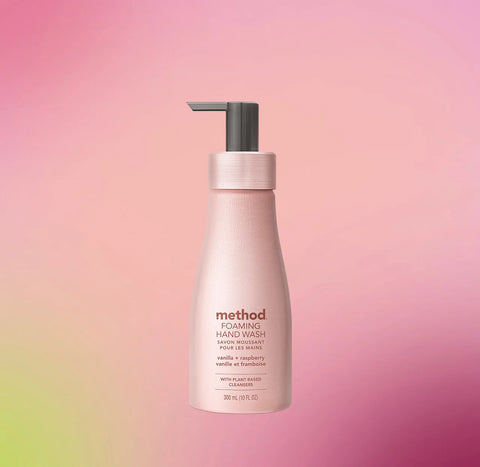 foaming hand wash - vanilla + raspberry, 10 fl oz