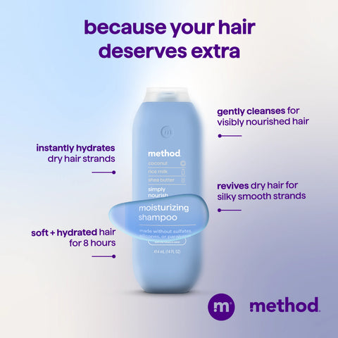 moisturizing shampoo - simply nourish, 14 fl oz