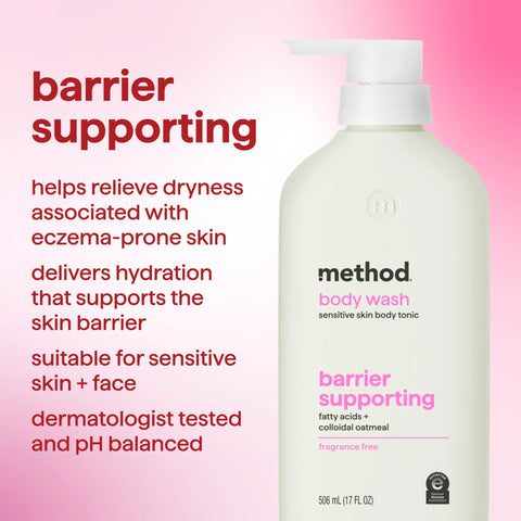 body wash tonic - barrier supporting, fatty acids + colloidal oatmeal, 17 fl oz