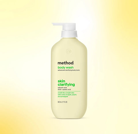 body wash tonic - skin clarifying, salicylic acid, AHA + azelaic acid, 17 fl oz